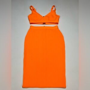 Vibrant Orange Two-Piece Set